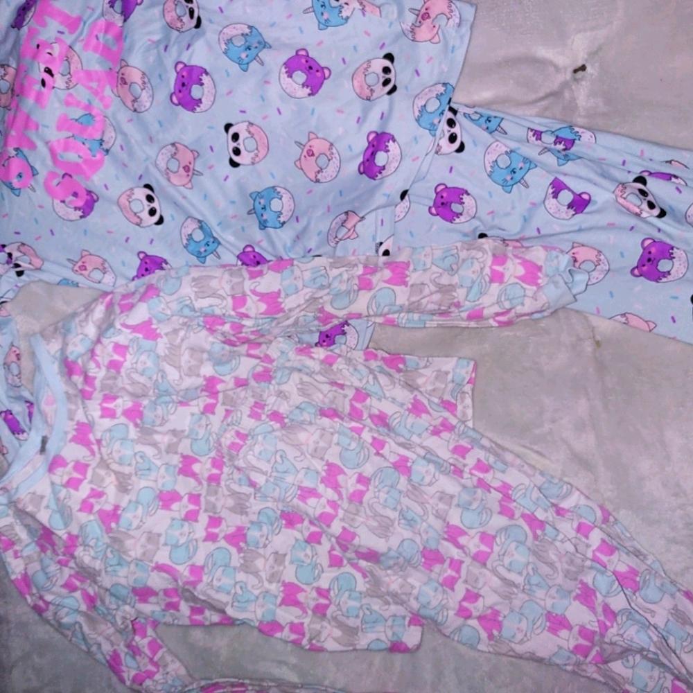 Girls xl pjs 1 pair brand new other is like new